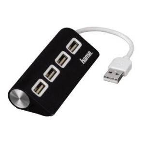 HUB USB 4 x USB 2.0 (Preto)
