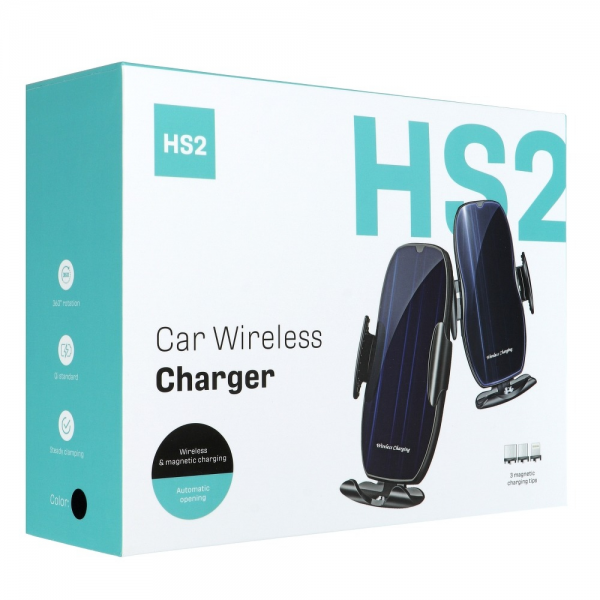 Suporte + Carregador Wireless HS2 15W (Preto)
