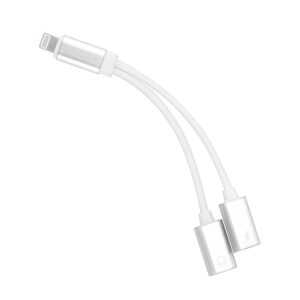 Adaptador de Lightning 8-pin para áudio e carregador Lightning 8-pin (Prateado)