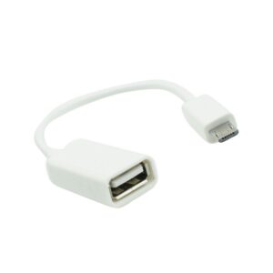 Adaptador USB - microUSB (Branco)