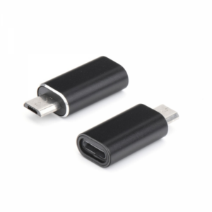 Adaptador de iPhone Lightning 8-pin para Micro USB (Preto)