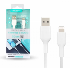 Cabo USB - Ligthning 30 cm (Branco)