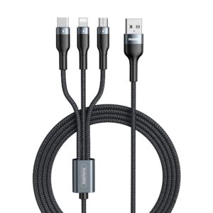 Cabo USB REMAX 3 em 1 (Preto)