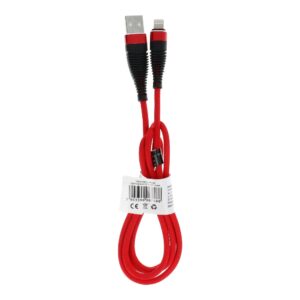 Cabo USB para iPhone Lightning 8-pin (Vermelho)