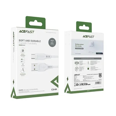 Cabo USB para Tipo C 3A 1,2 m (branco)