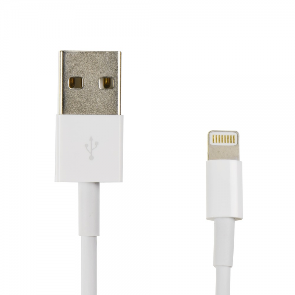 Cabo USB para iPhone Lightning 8-pin (Caixa - Branco)