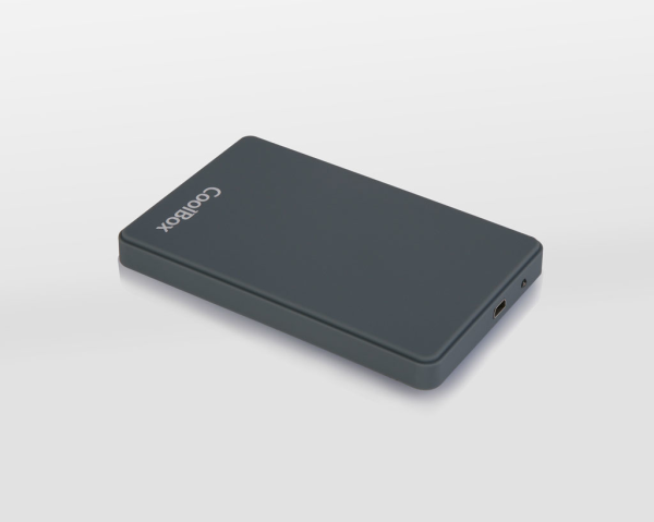 Caixa para disco Externo 2.5'' COOLBOX USB 3.0 (Toque suave cinzento)