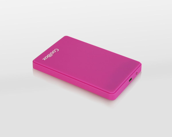Caixa para disco Externo 2.5'' COOLBOX USB 3.0 (Toque suave roxa)