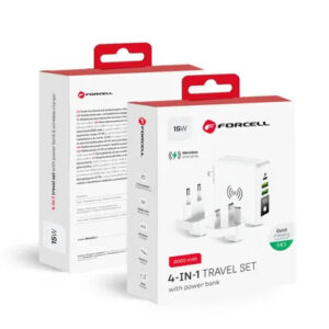 Carregador Multifunções Forcell 15W 4 em 1