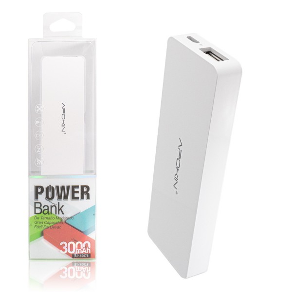Power Bank 3000 mAh Branco