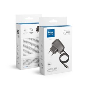 Carregador USB 2A + Cabo Micro USB Blue Star Lite