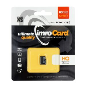 Cartão de memória Imro microSD 16GB / Classe 10 UHS-1