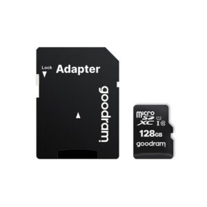 Cartão memória GOODRAM microSD 128GB / Classe 10 UHS I + adaptador