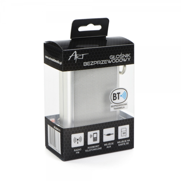 Coluna Bluetooth ( microfone, radio, AUX e SD) Metalica