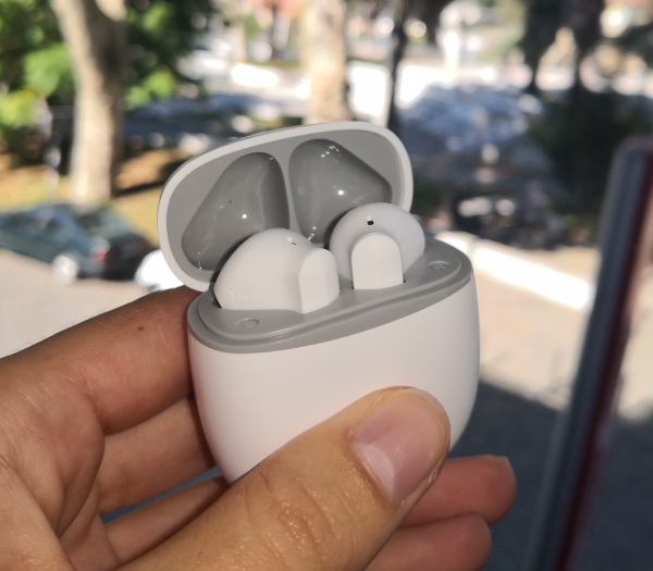 Earbuds wireless TWS-37 c/ docking station (Branco)