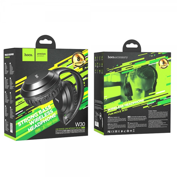 Headphones HOCO Bluetooth FUN Move W30 (Preto)