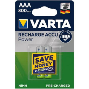 Pilhas Recarregáveis Varta R3 800 mAh (AAA) 2 UN