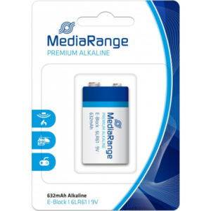 Pilhas Alcalinas MediaRange E-Block 6LR61 9V