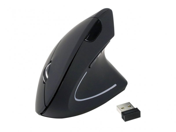 Rato Wireless Ergonómico (Destro Preto)