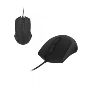 Rato óptico AM-93 ART USB com fio (Preto)