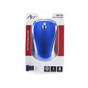 Rato óptico ART AM-92 USB sem fios (Azul)