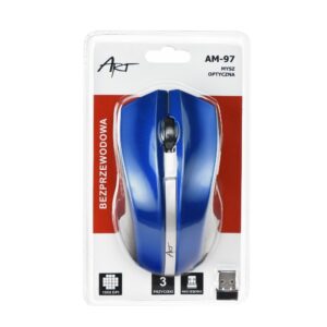 Rato óptico ART USB AM-97 sem fios (Azul)
