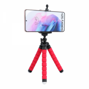 Suporte para telemóvel TRIPOD (Vermelho)