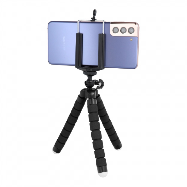 Suporte para telemóvel TRIPOD (Preto)