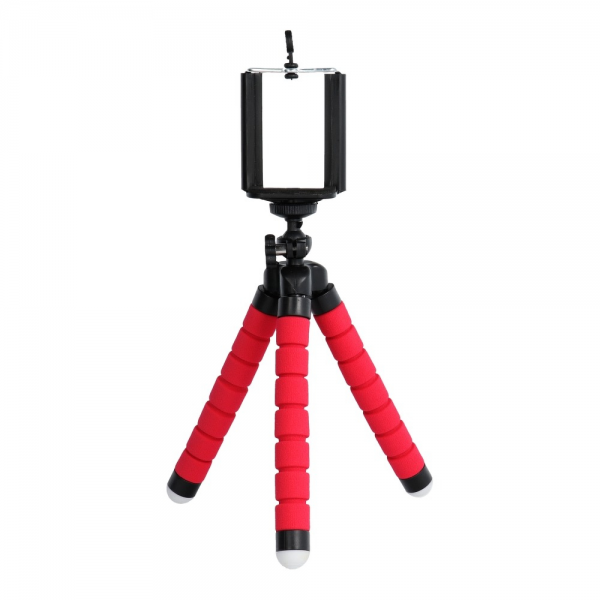 Suporte para telemóvel TRIPOD (Vermelho)