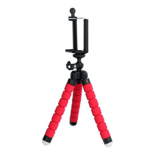 Suporte para telemóvel TRIPOD (Vermelho)