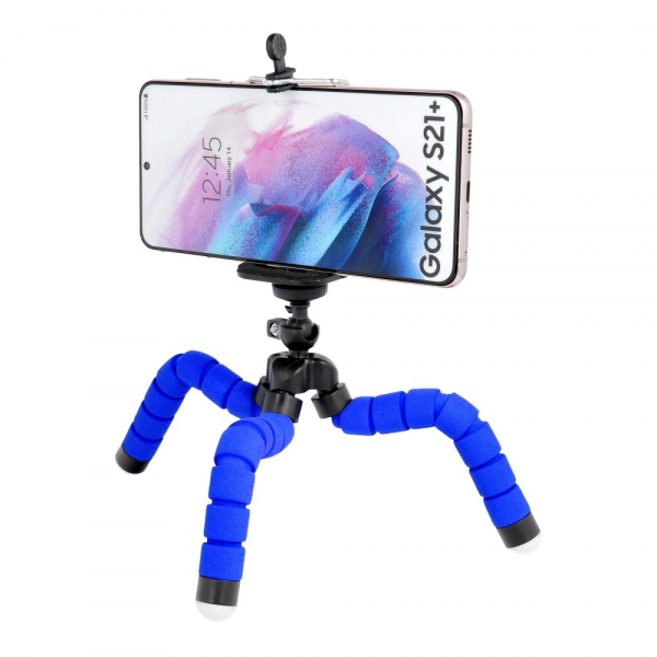 Suporte para telemóvel TRIPOD (Azul)