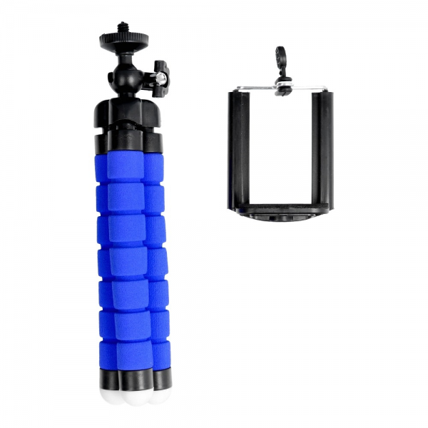 Suporte para telemóvel TRIPOD (Azul)