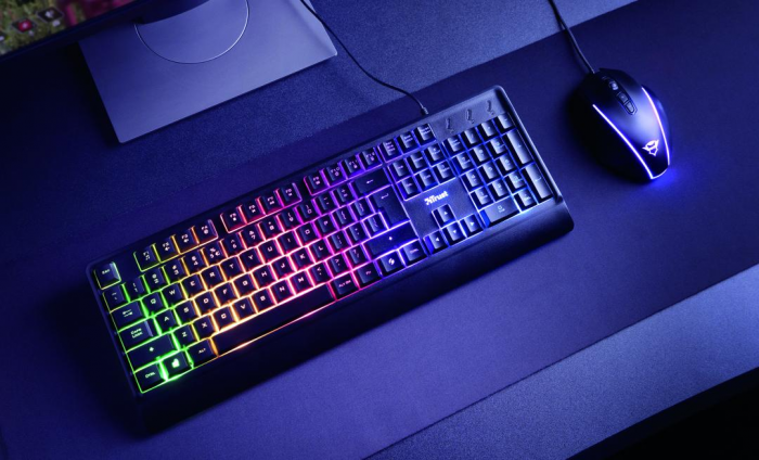Teclado USB TRUST Ziva GAMING LED