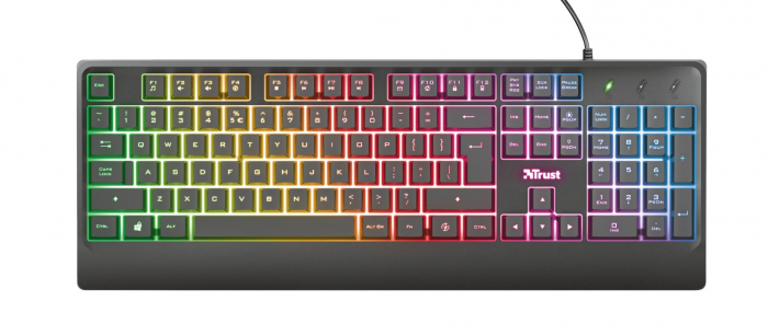 Teclado USB TRUST Ziva GAMING LED