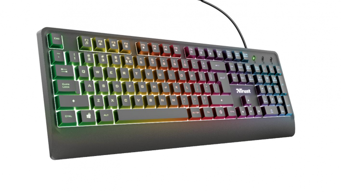 Teclado USB TRUST Ziva GAMING LED