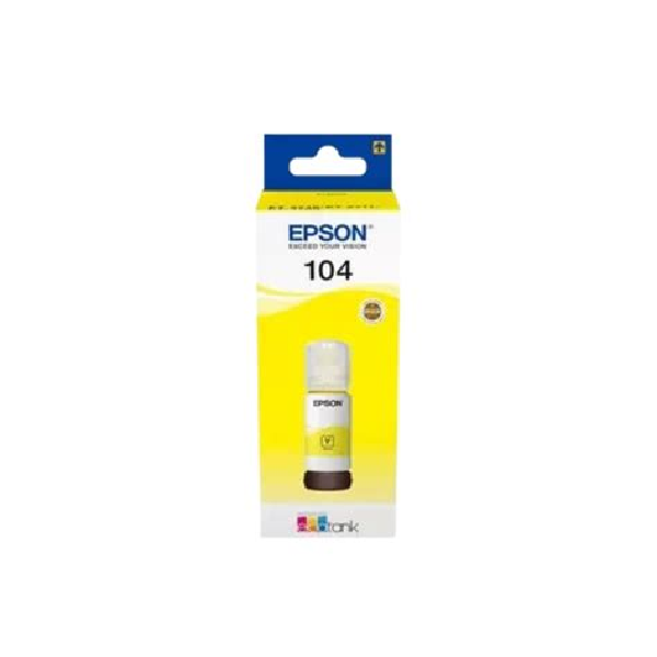 Tinteiro original Epson 104 Amarelo