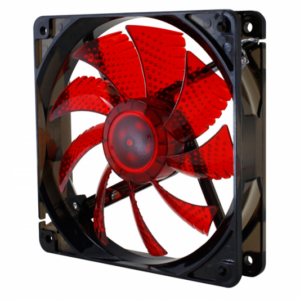 Ventoinha NOX CAoolfan 120mm LED - Vermelha