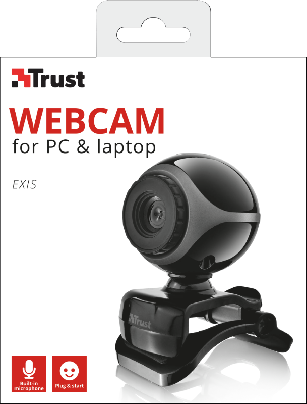 Webcam TRUST Exis Black/Silver